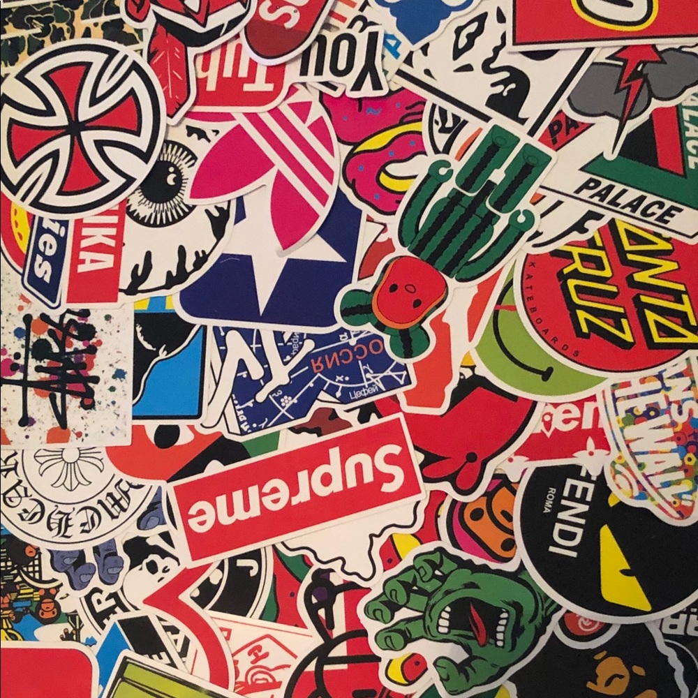 3 Random on brand stickers